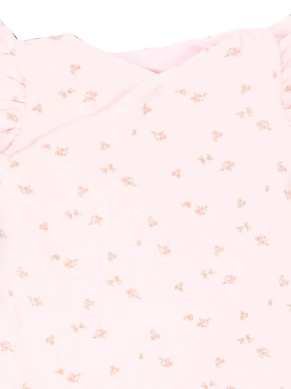 Petit Bateau Slaapzak met bloemenprint en ruches Roze