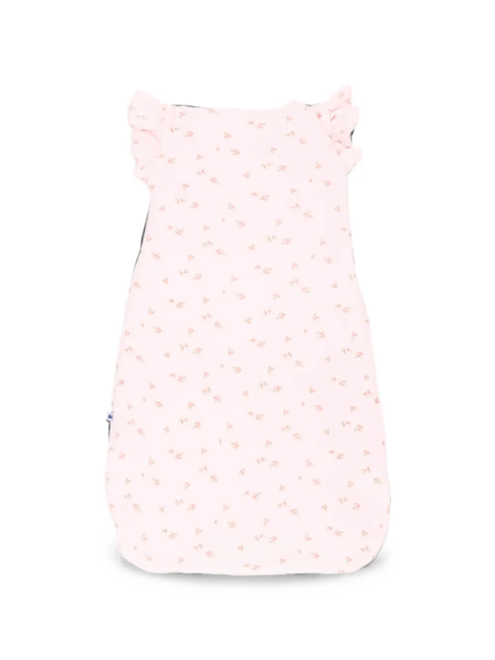 Petit Bateau Slaapzak met bloemenprint en ruches Roze