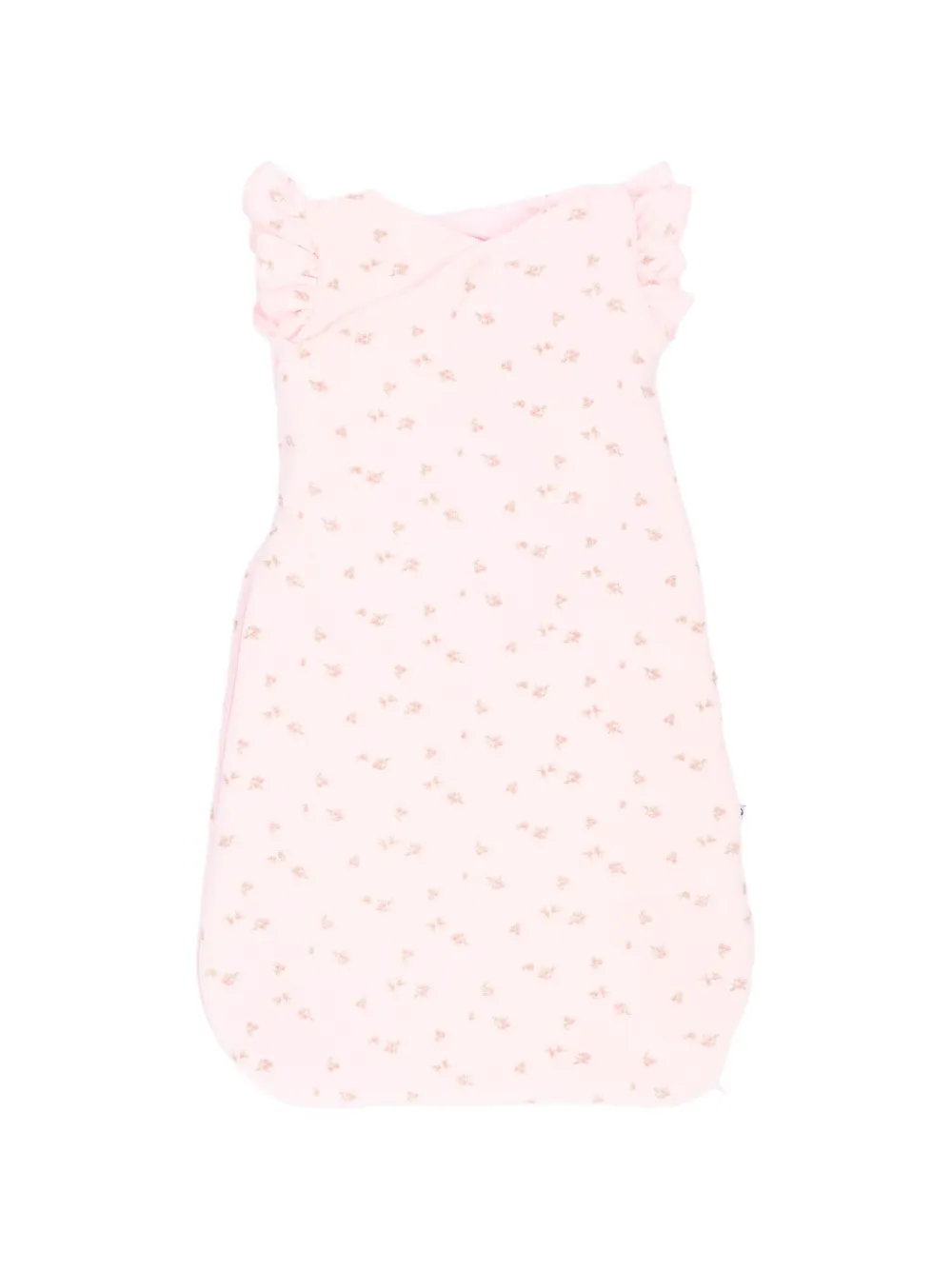Petit Bateau floral-print ruffled sleep bag - Rosa
