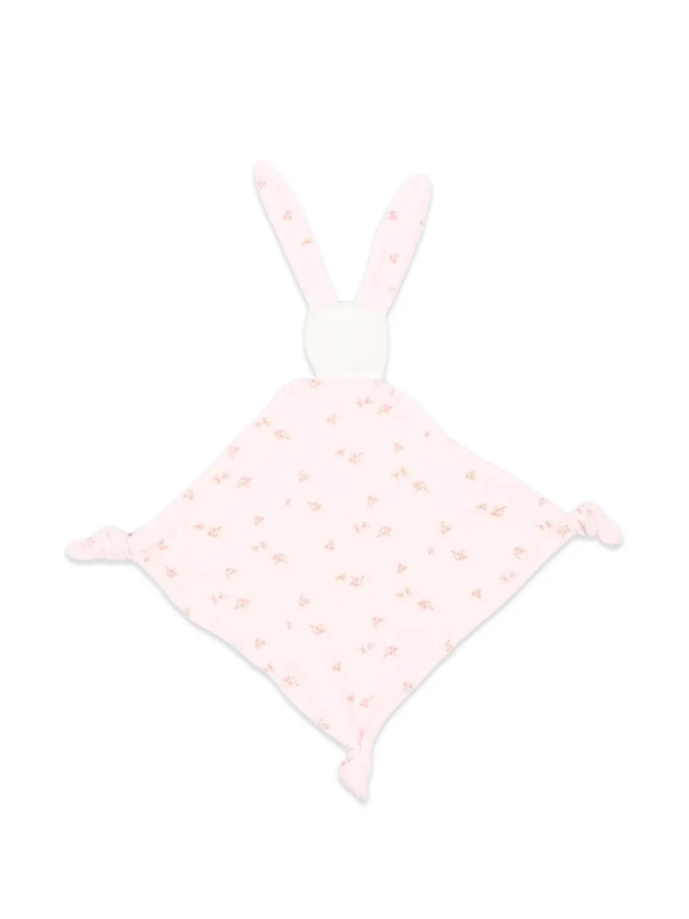 Petit Bateau Trooster met konijnenoren en bloemenprint Roze