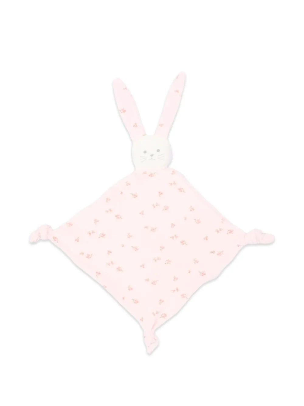 Petit Bateau floral-print rabbit-ear comforter - Rosa
