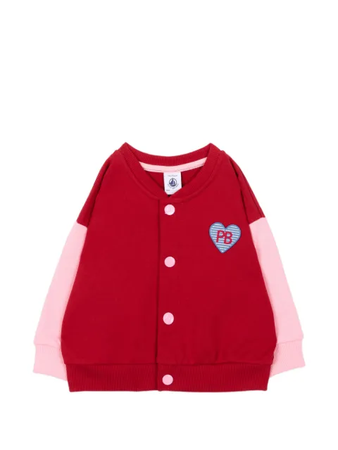 Petit Bateau heart-patch sweatshirt