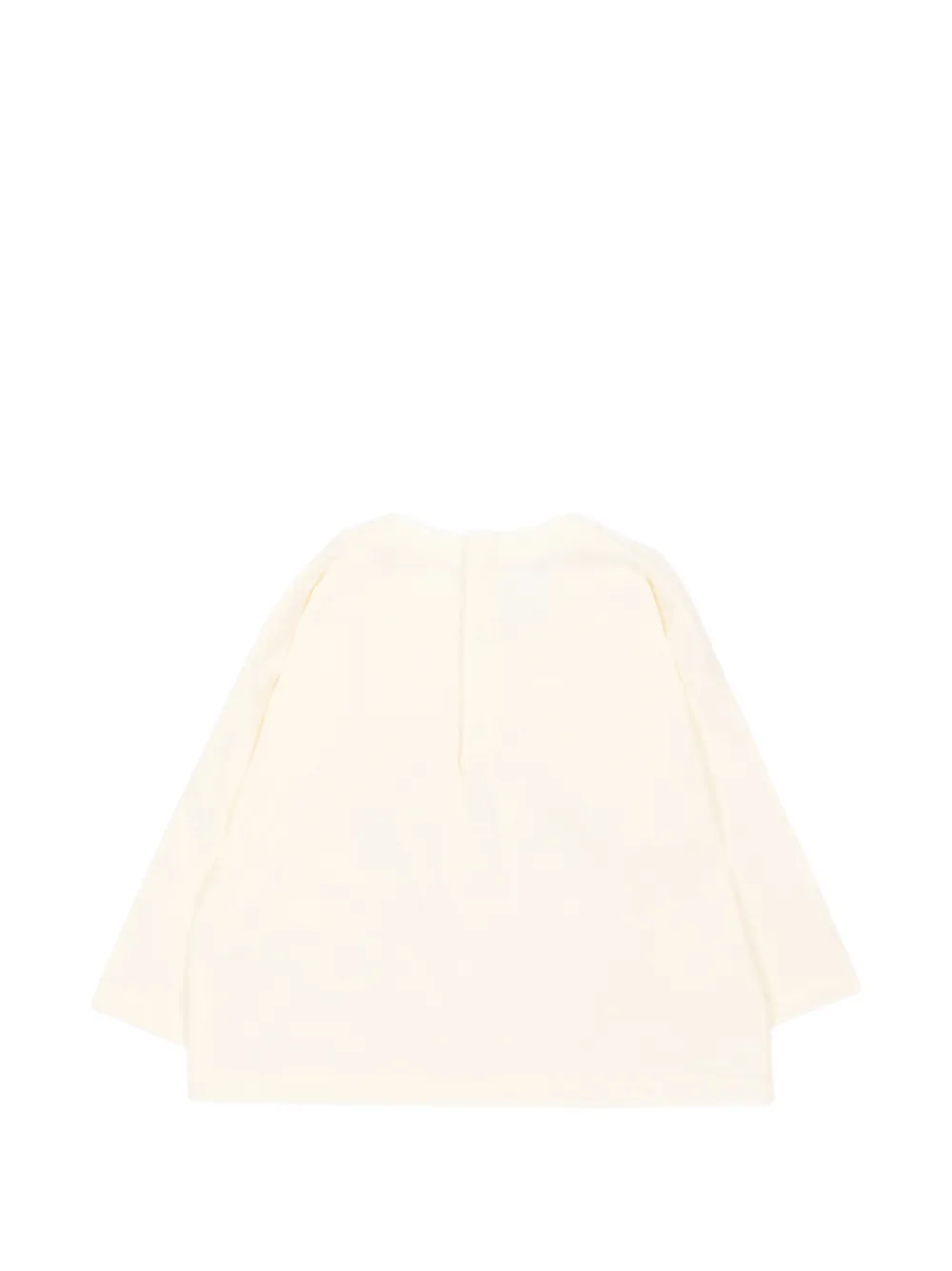 Petit Bateau T-shirt met lange mouwen en logo-print Beige