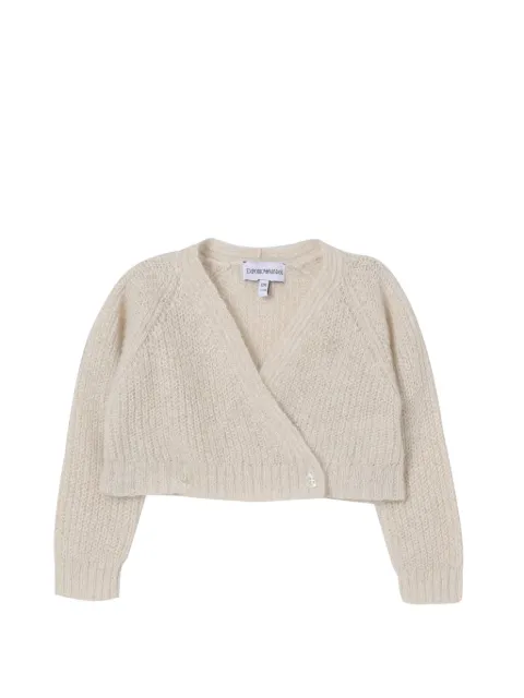 Emporio Armani Kids knitted wrap cardigan
