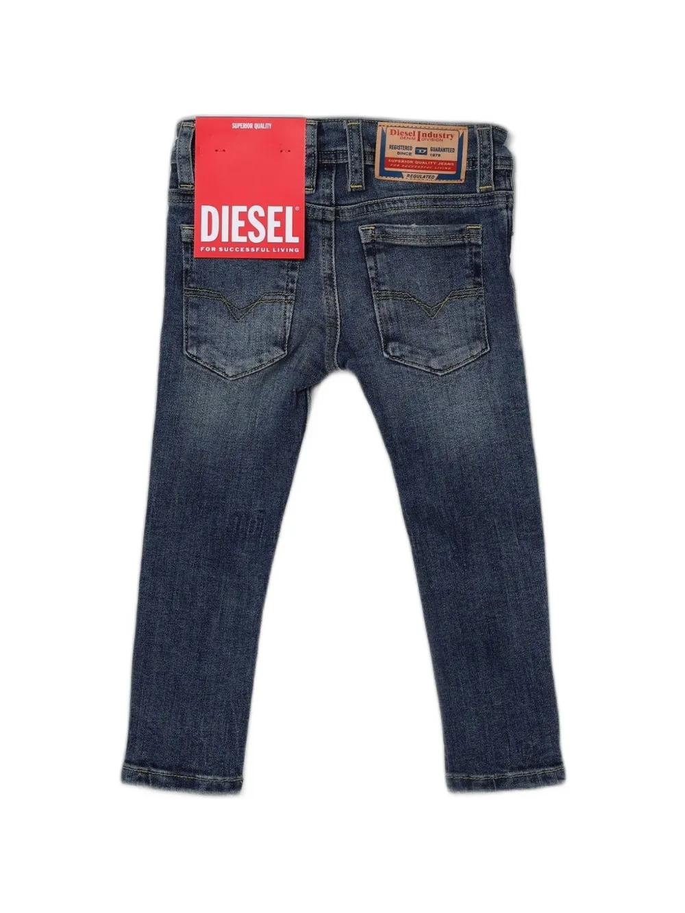 Diesel Kids Slim-fit jeans Blauw
