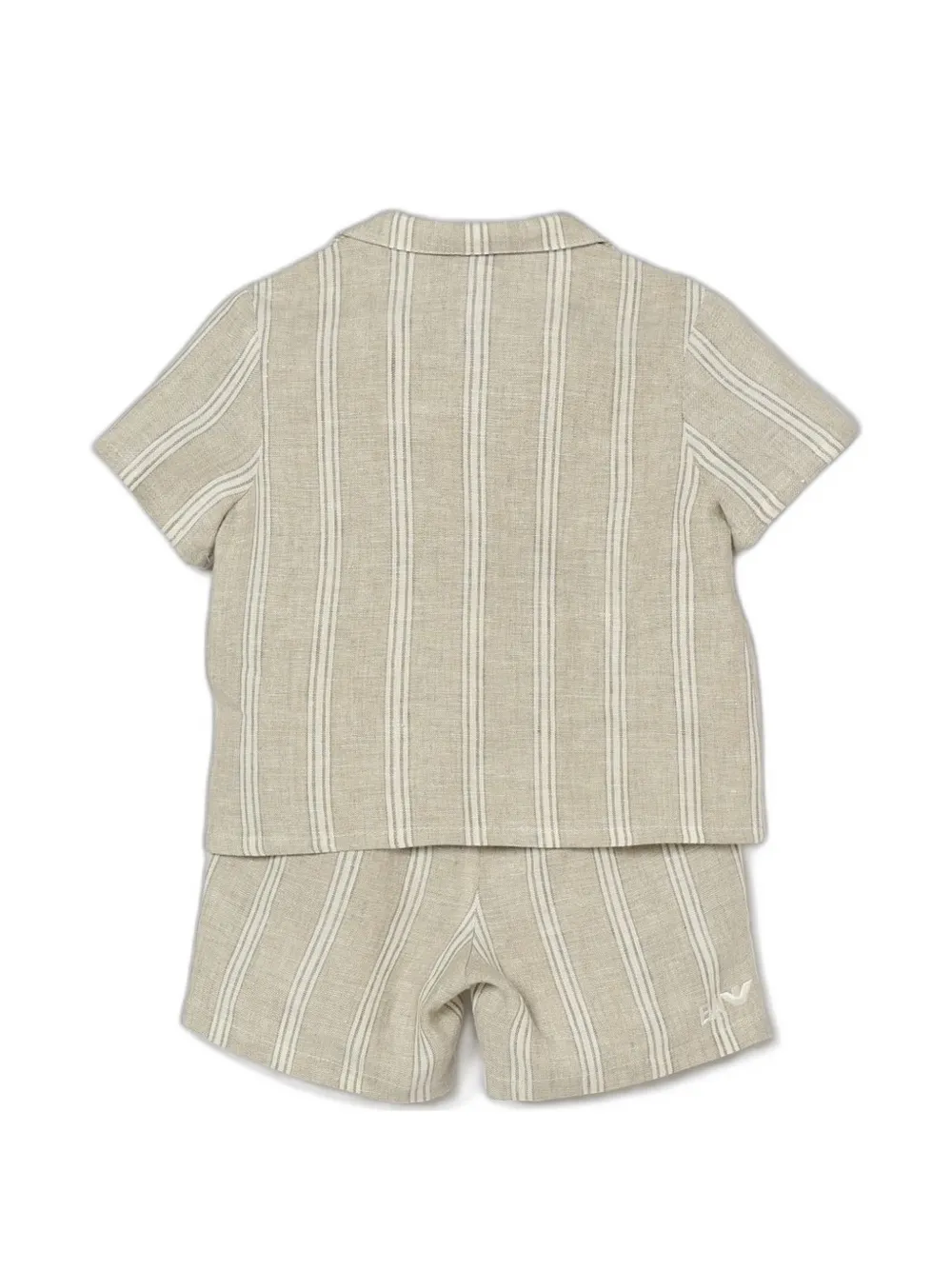 Emporio Armani Kids Gestreept pak Beige