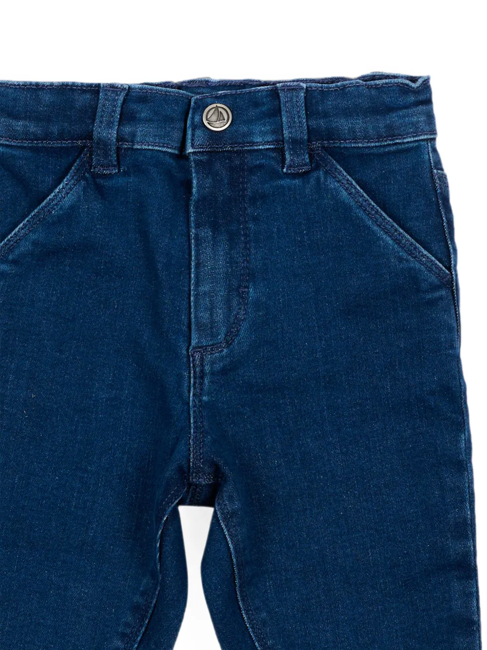 Petit Bateau Jeans met elastische tailleband Blauw