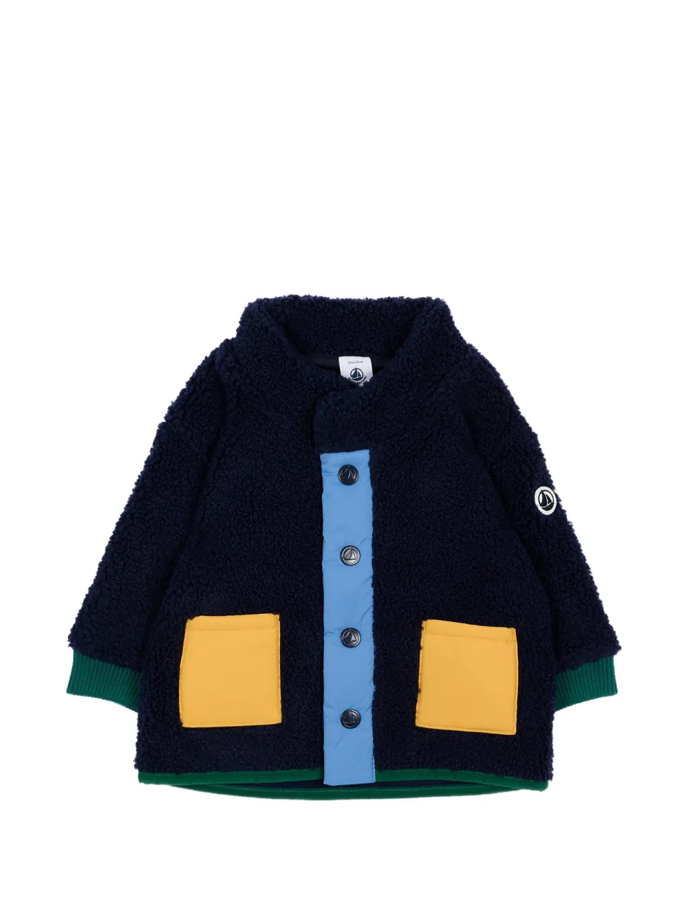 Petit Bateau Giacca con design color-block - Blu