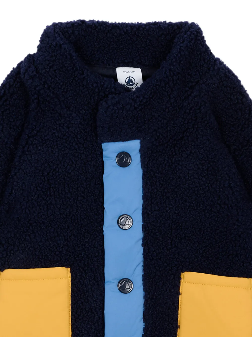 Petit Bateau Jack met colourblocking Blauw
