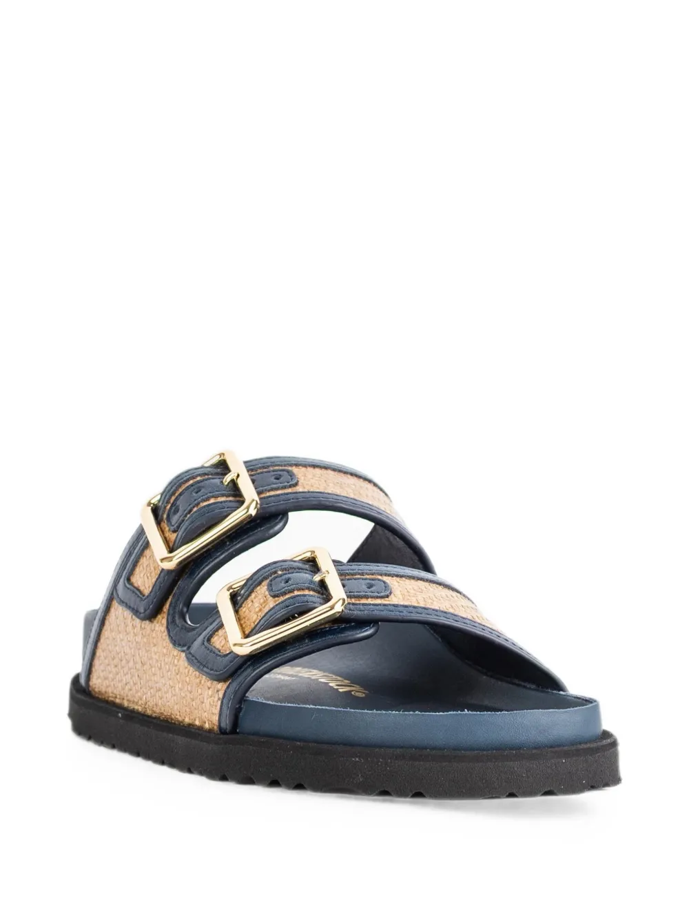 BIRKENSTOCK 1774 Arizona raffia sandals Blauw