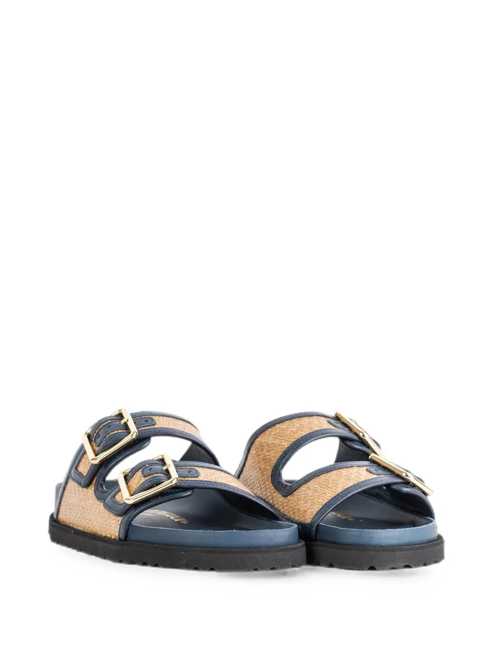 BIRKENSTOCK 1774 Arizona raffia sandals Blauw