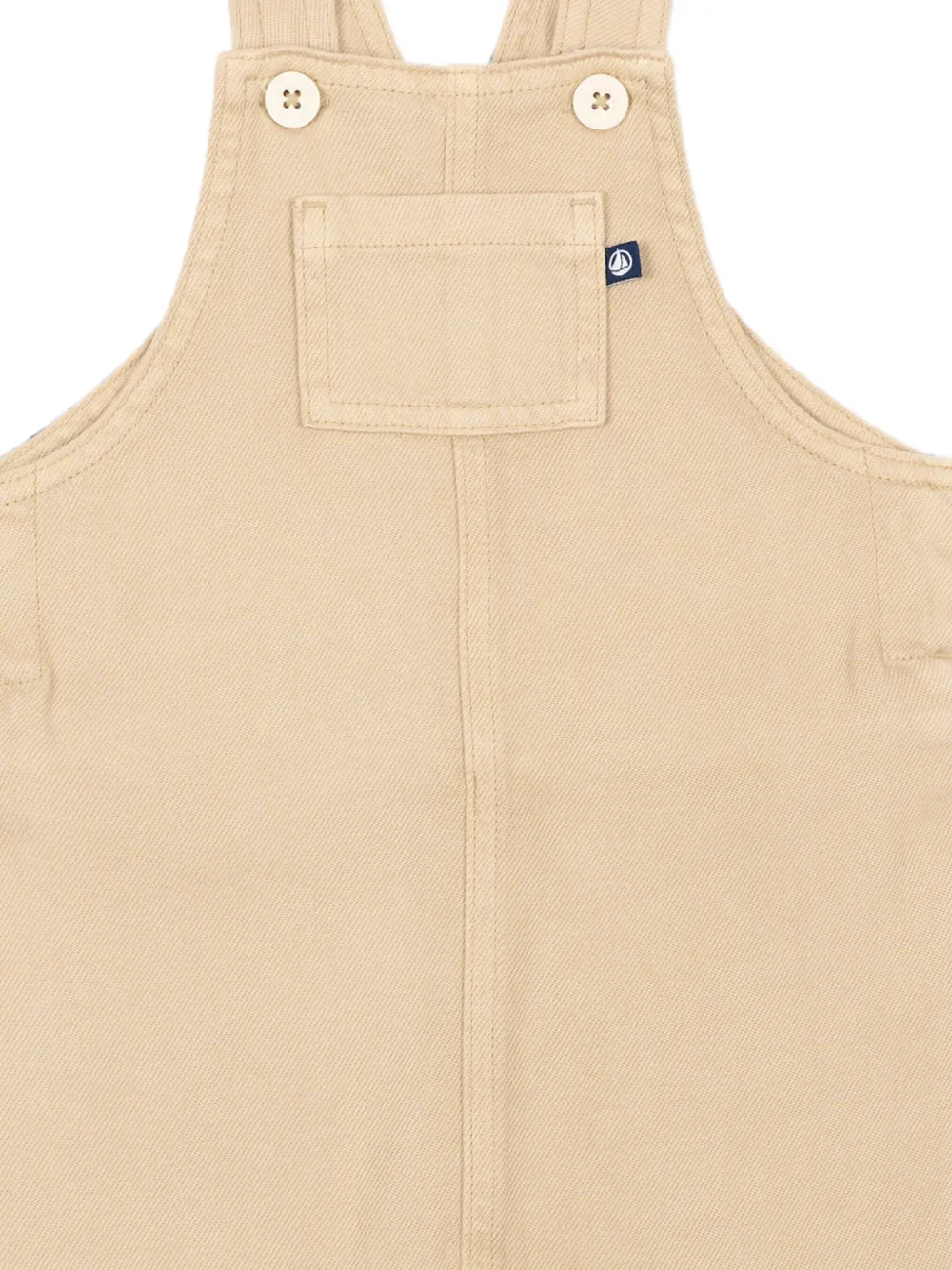 Petit Bateau Tuinbroek met knoopsluiting Beige