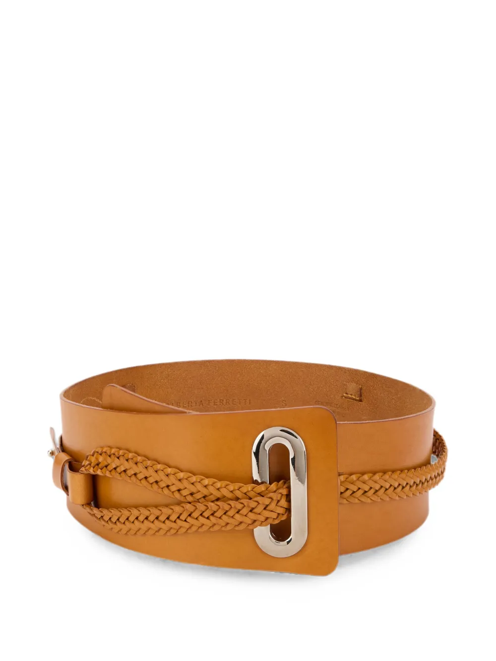 Alberta Ferretti braided leather belt - Neutrals