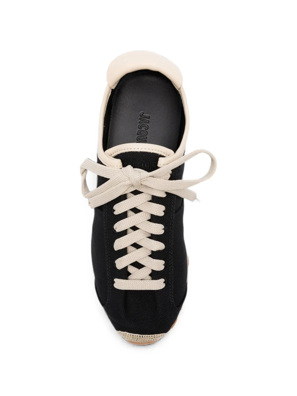 Jacquemus lace-up canvas sneakers Zwart