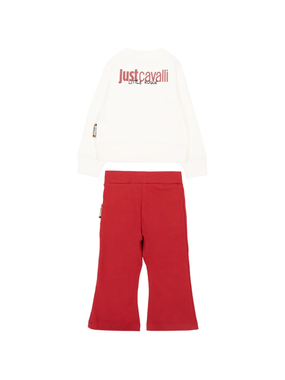 Just Cavalli Kids Trainingspak met logoprint Wit