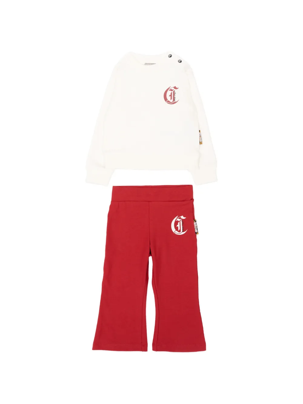 Just Cavalli Kids logo-print tracksuit set - Bianco
