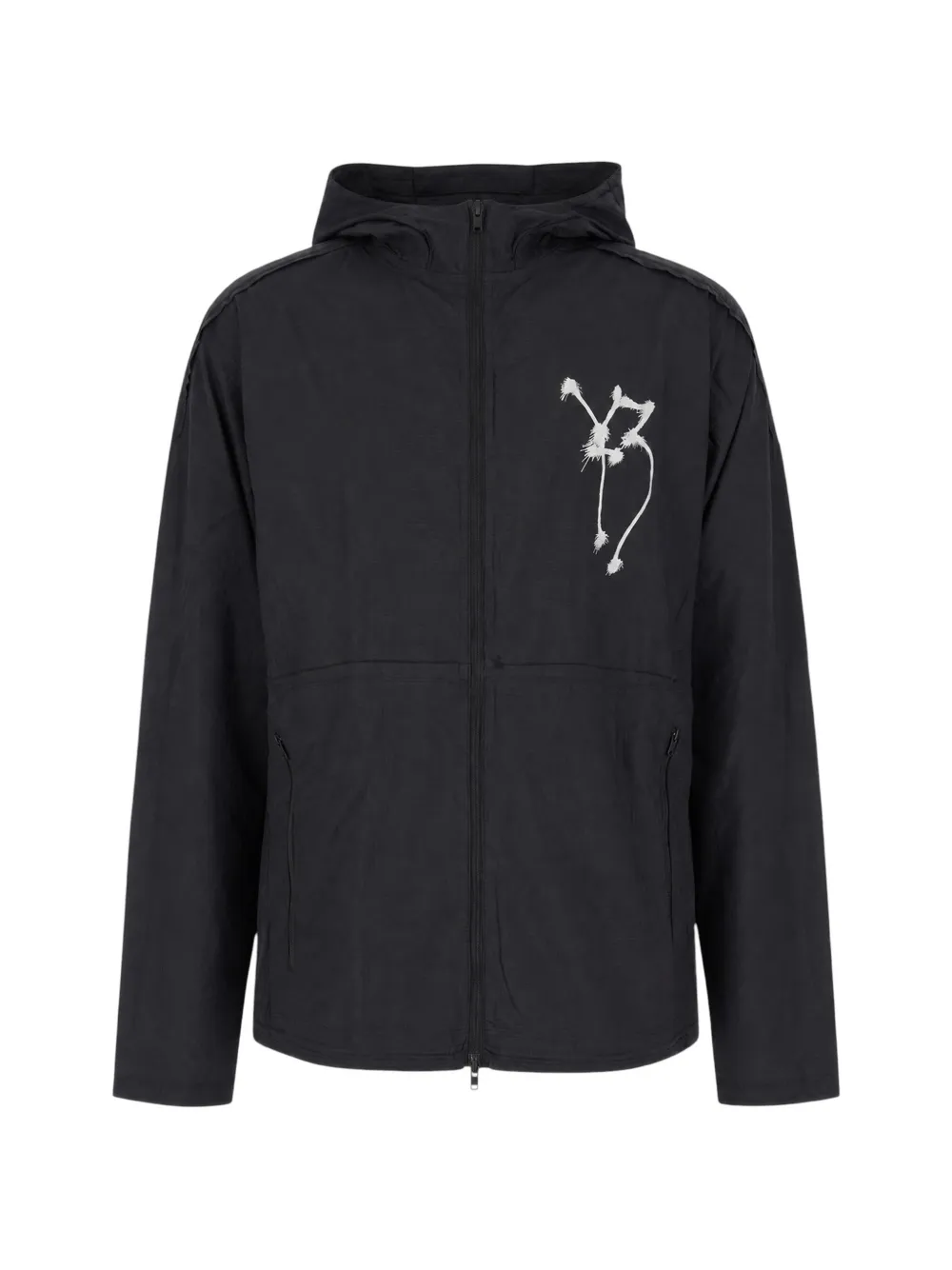adidas graphic-print hooded jacket - Nero