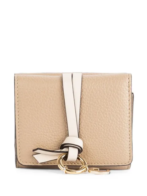 Chloé small Alphabet trifold leather wallet