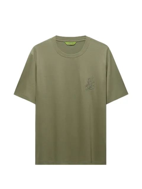 Shanghai Tang Dragon embroidered T-shirt