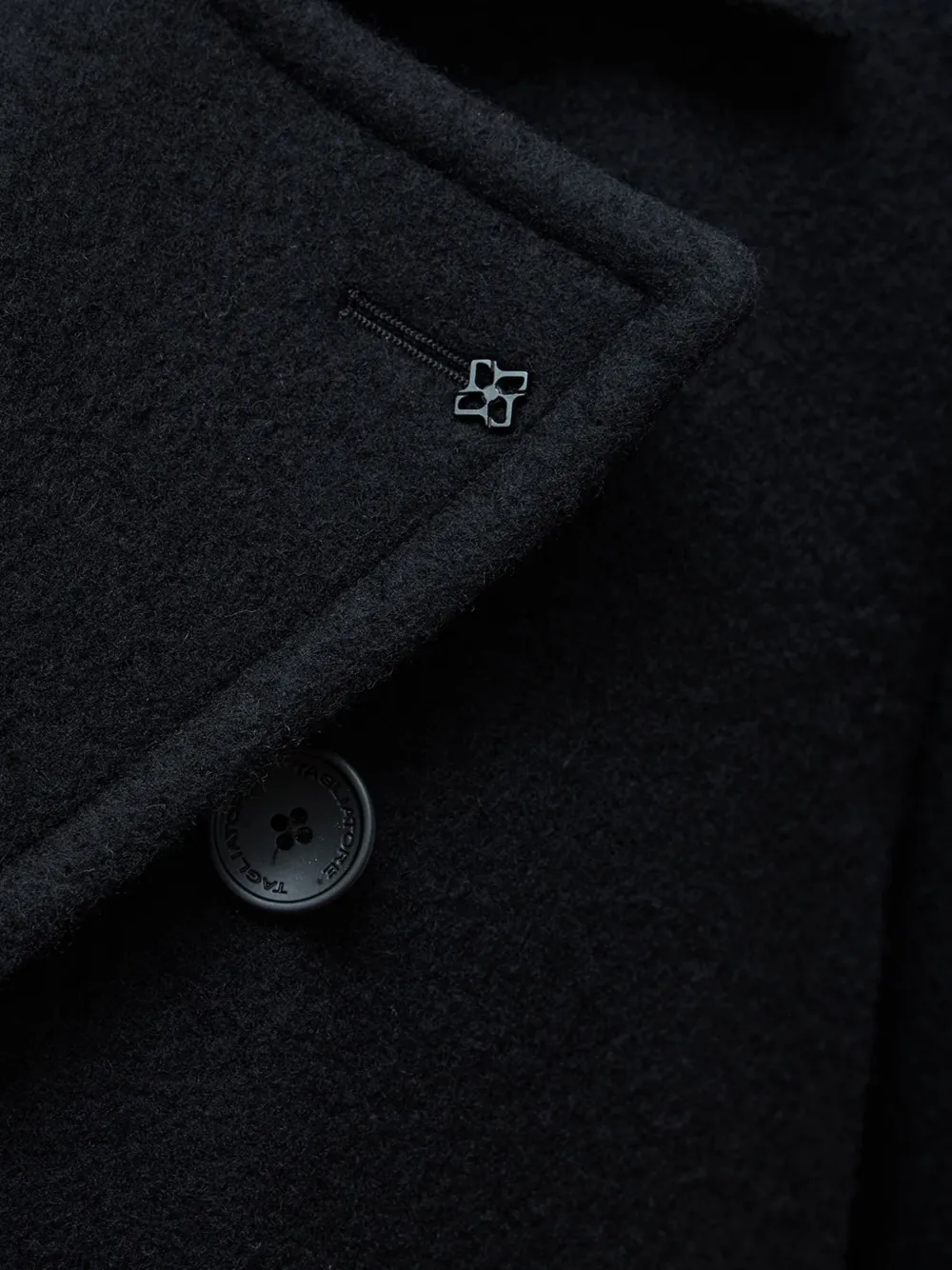 Tagliatore double-breasted short peacoat Zwart