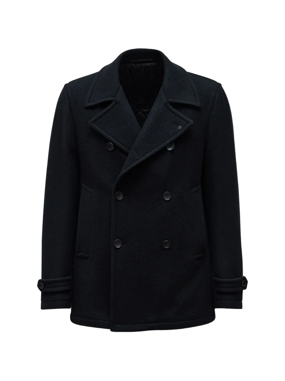 Tagliatore double-breasted short peacoat - Black