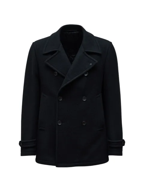 Tagliatore double-breasted short peacoat