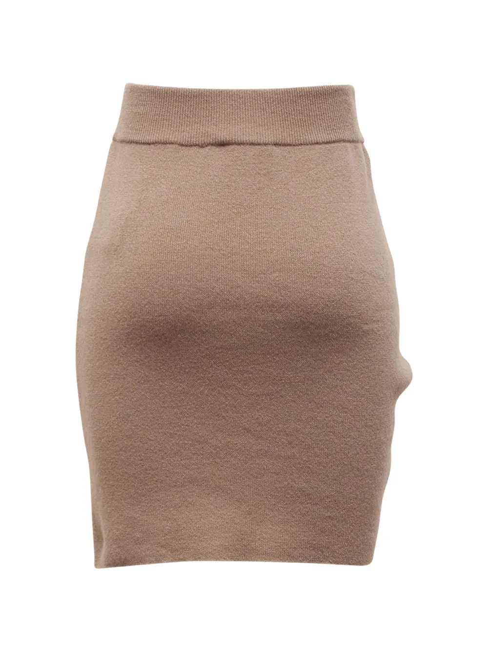 Giuseppe Di Morabito Gesmockte mini-rok verfraaid met kristallen Beige