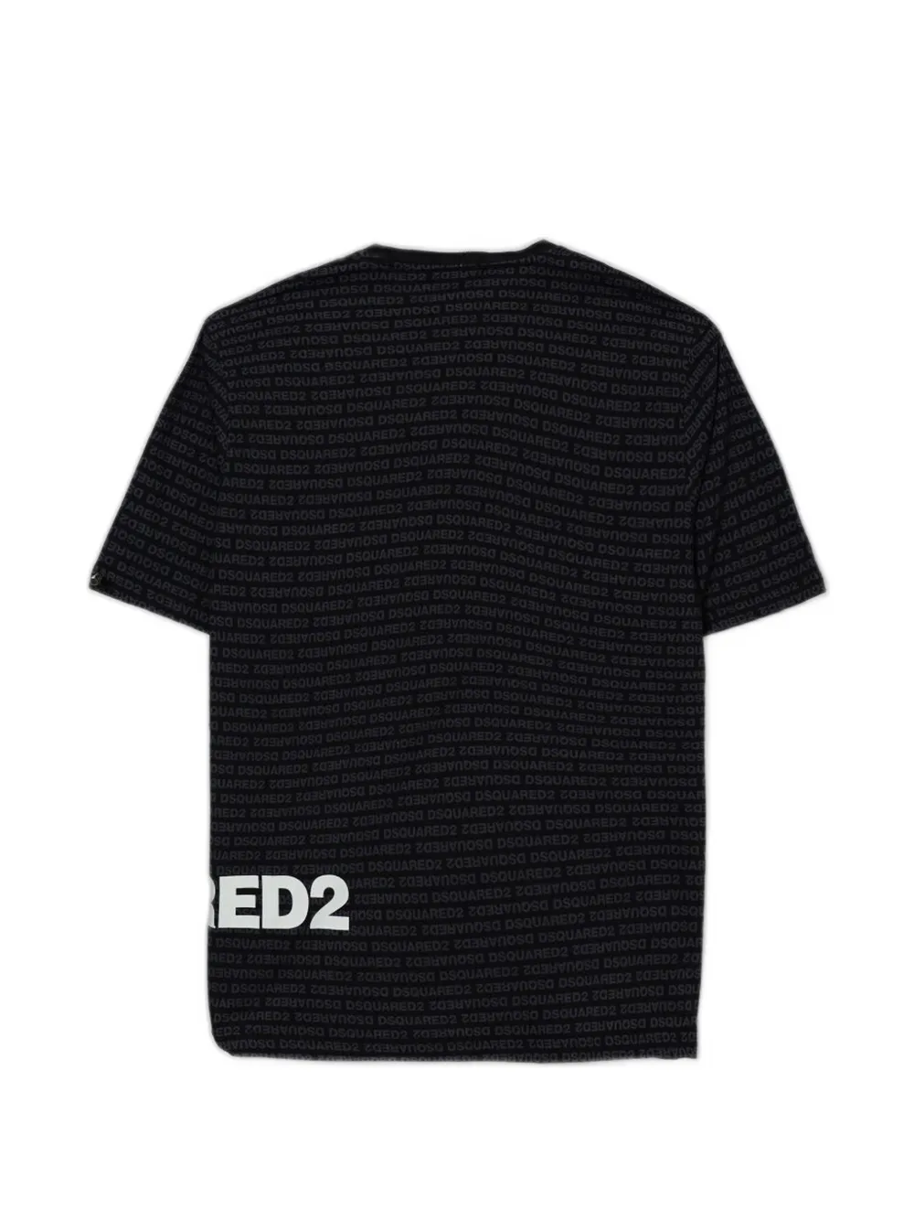 DSQUARED2 KIDS Katoenen T-shirt met logoprint Zwart