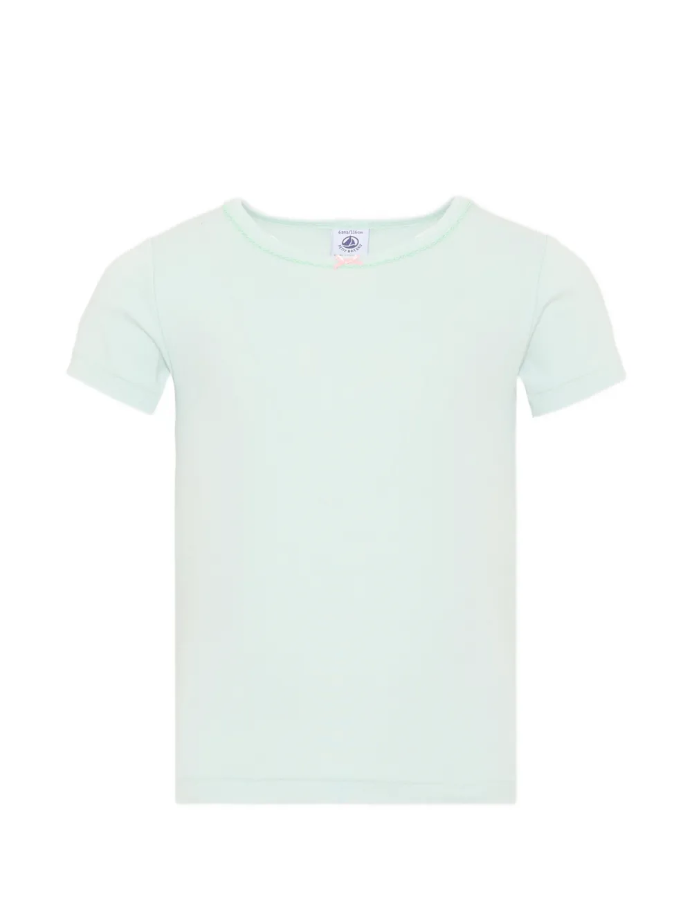 Petit Bateau Drie T-shirten met strikdetail en hartprint Groen