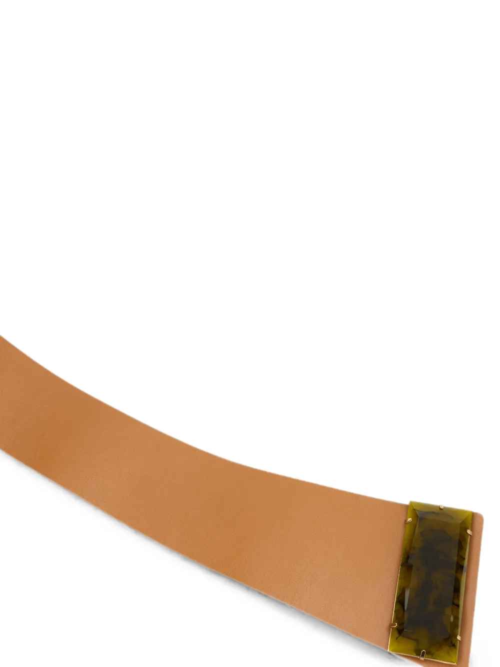 Alberta Ferretti Leren gespriem Beige
