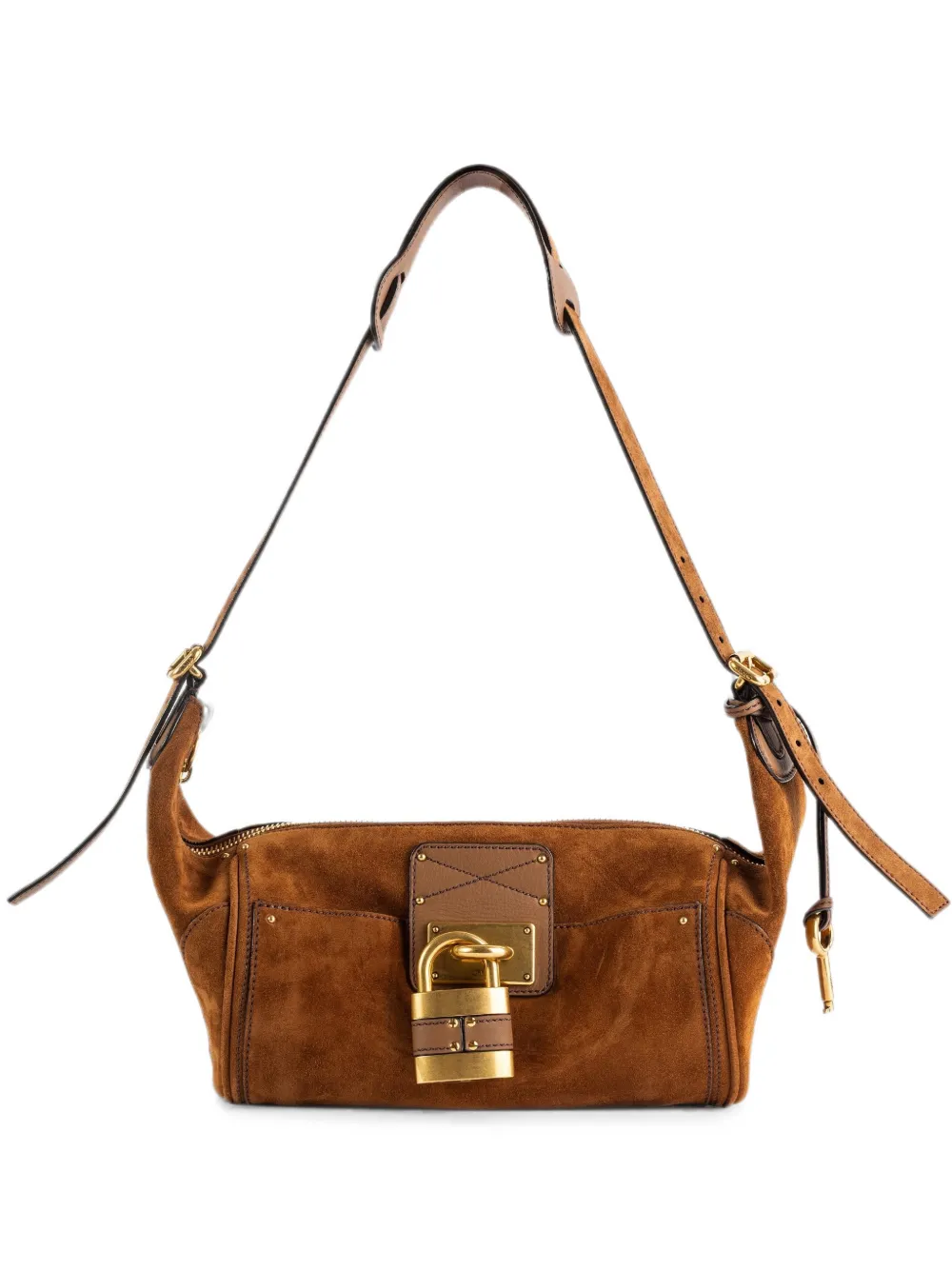 Chloé Paddington suede shoulder bag - Marrone