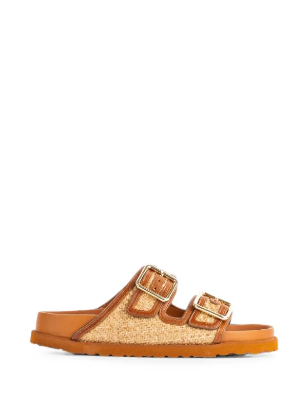 BIRKENSTOCK 1774 Sandália Arizona Framed De Ráfia | Marrom