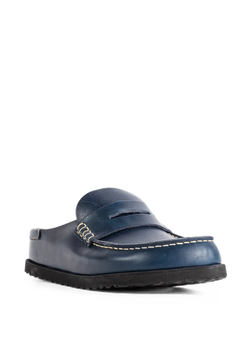 BIRKENSTOCK 1774 Naples leren muiltjes Blauw