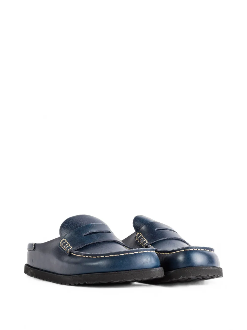 BIRKENSTOCK 1774 Naples leren muiltjes Blauw