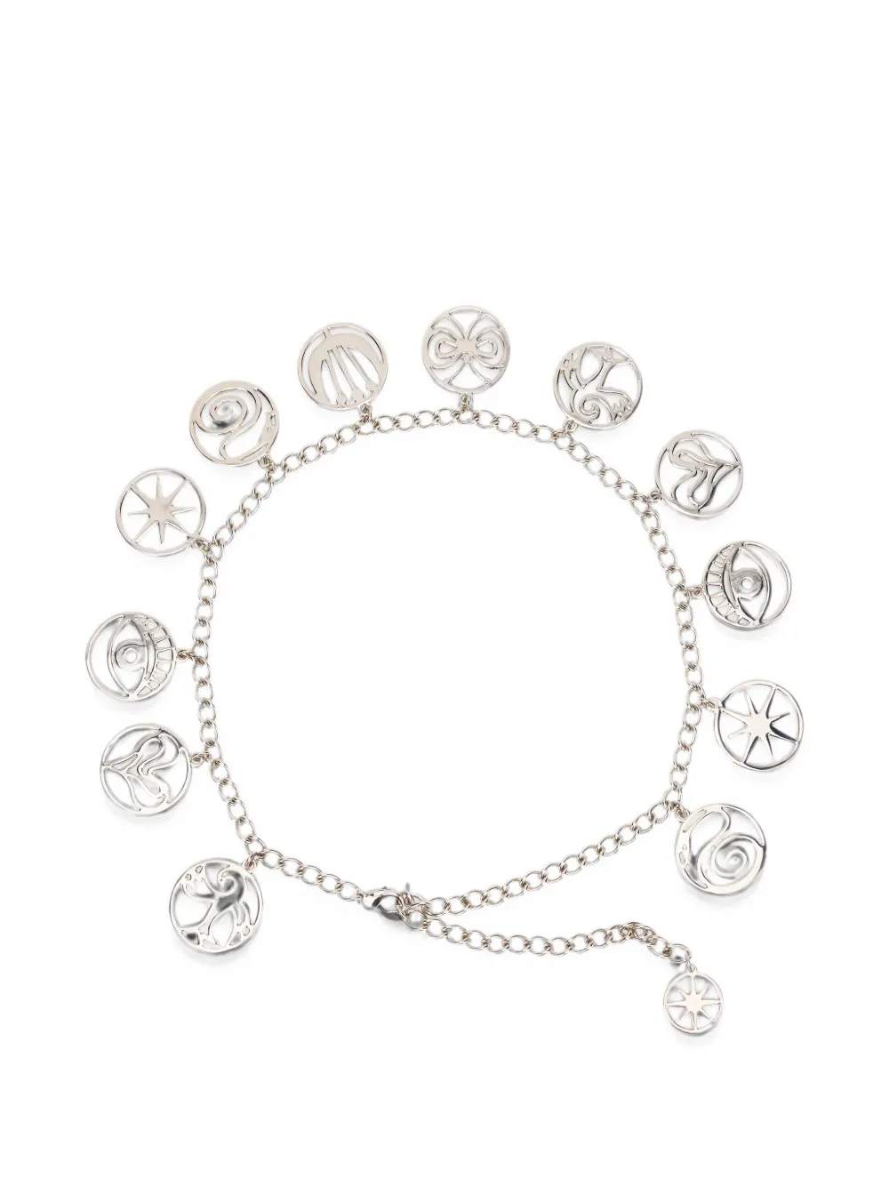 Alberta Ferretti pendant chain belt - Silver