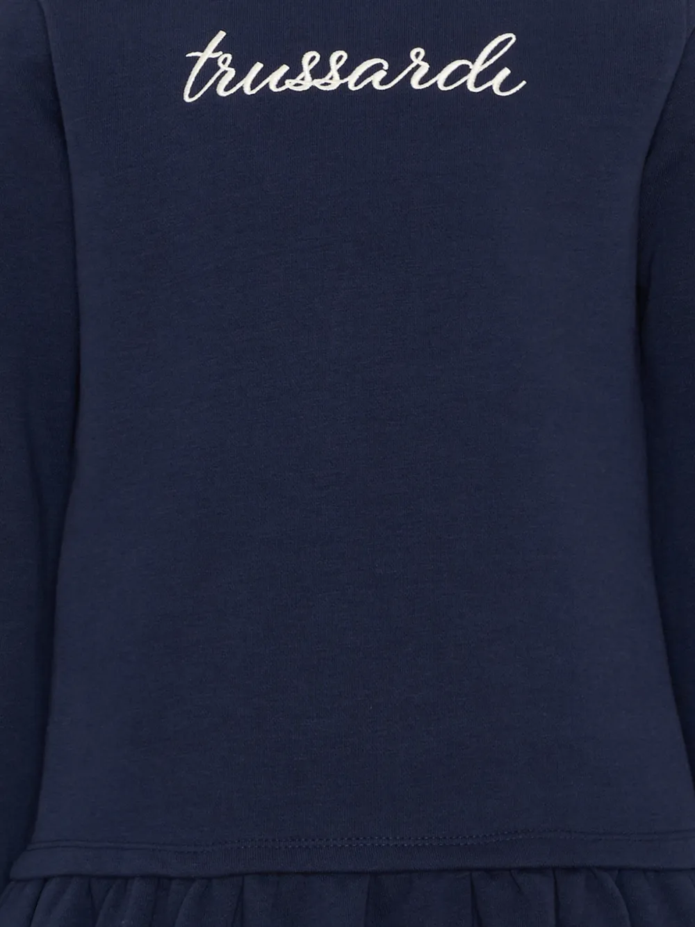 TRUSSARDI JUNIOR Jurk met geborduurd logo Blauw