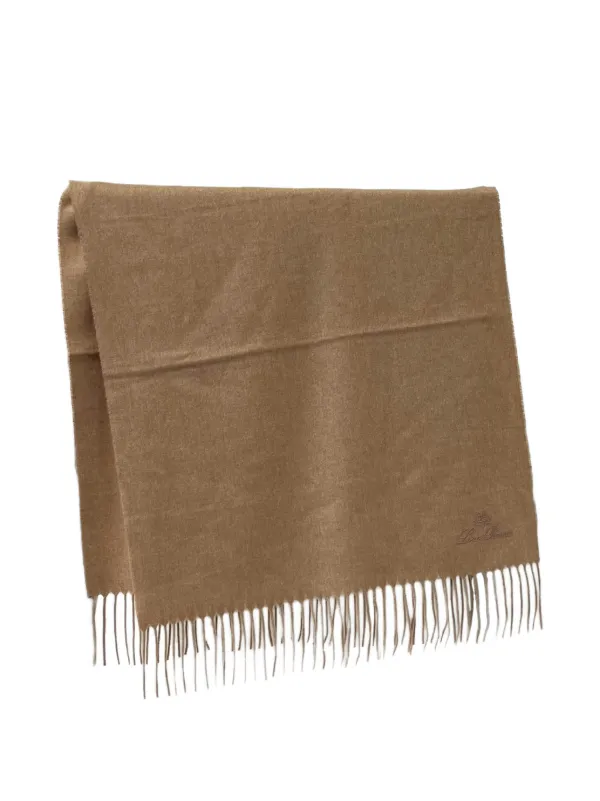 Loro Piana Leggera Grande Unita Scarf in Brown