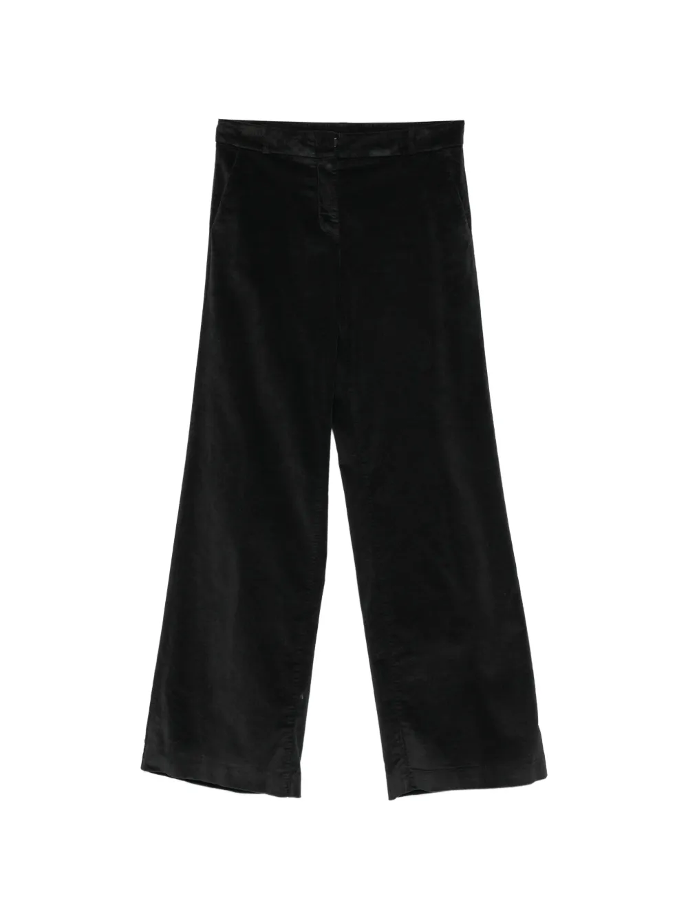 19.61 MILANO concealed-fastening wide-leg trousers - Nero