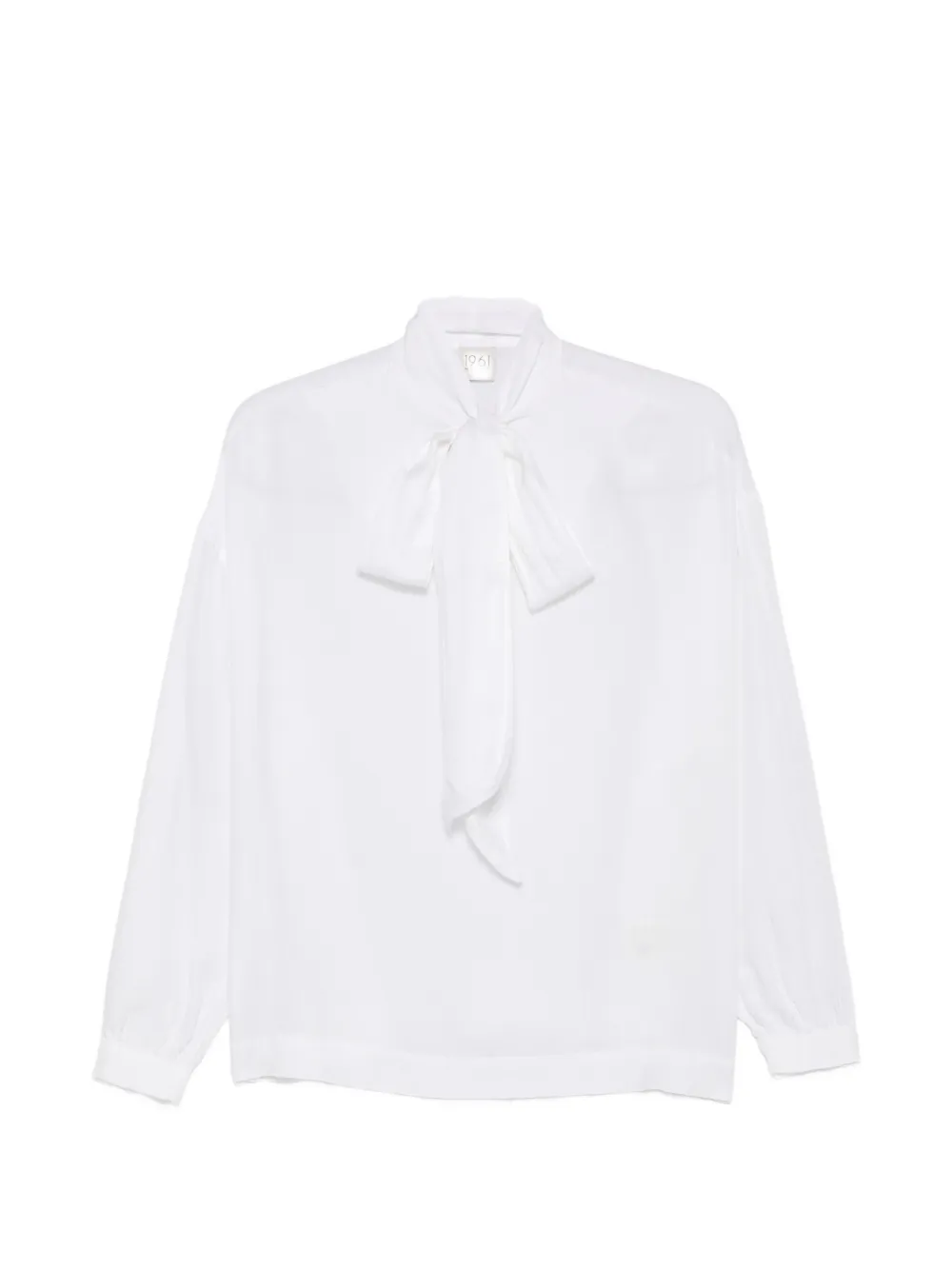 19.61 MILANO pussy-bow long-sleeve blouse
