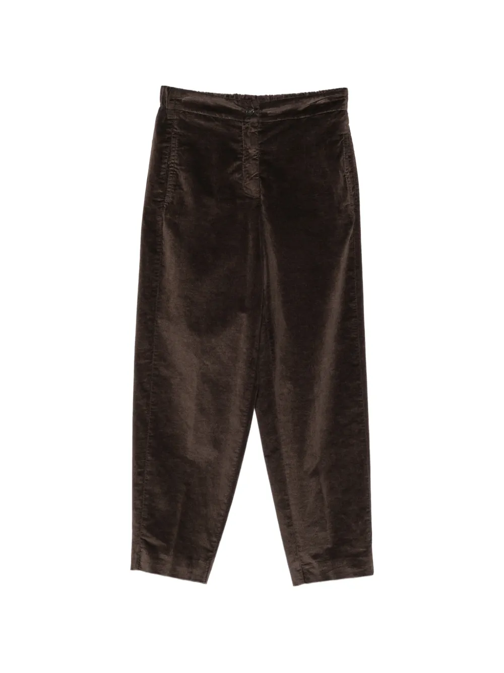 19.61 MILANO elasticated-waistband velvet trousers
