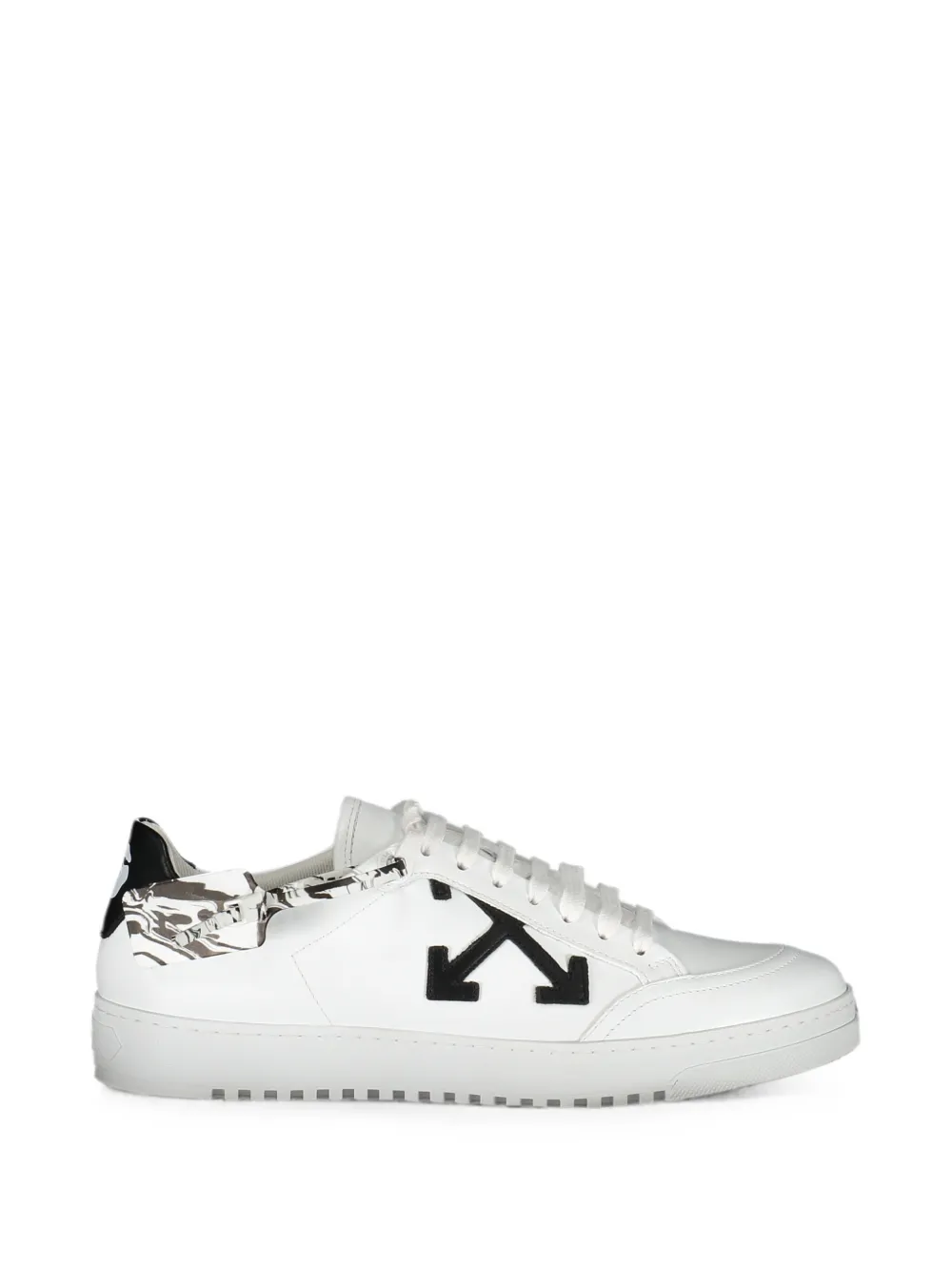 Off-white Leather Low-top Sneakers In Multi