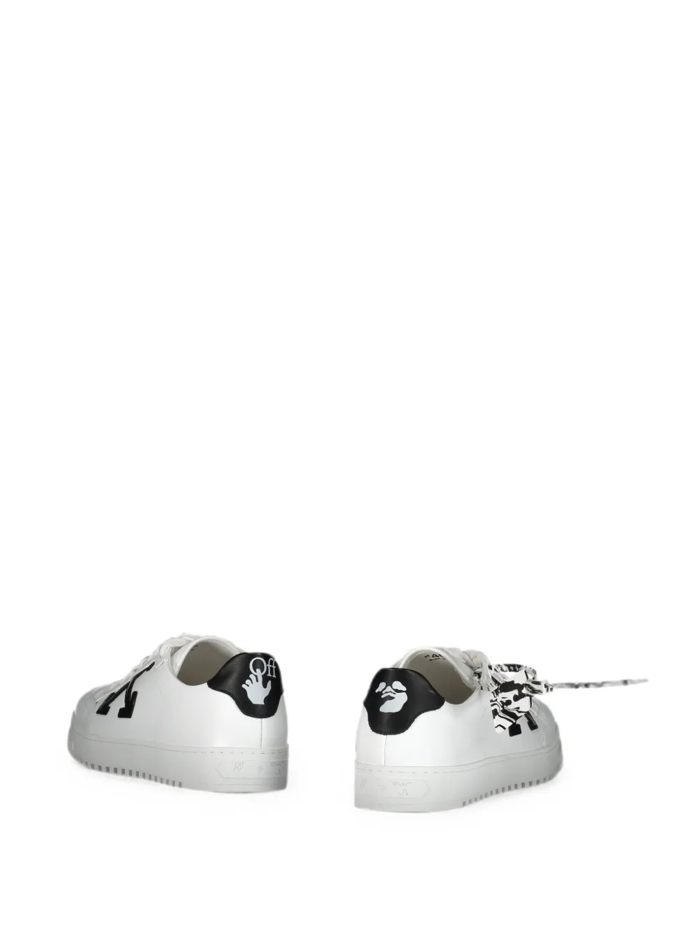 Off-white Leather Low-top Sneakers In Multi
