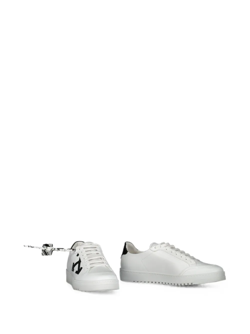 Off-white Leather Low-top Sneakers In Multi