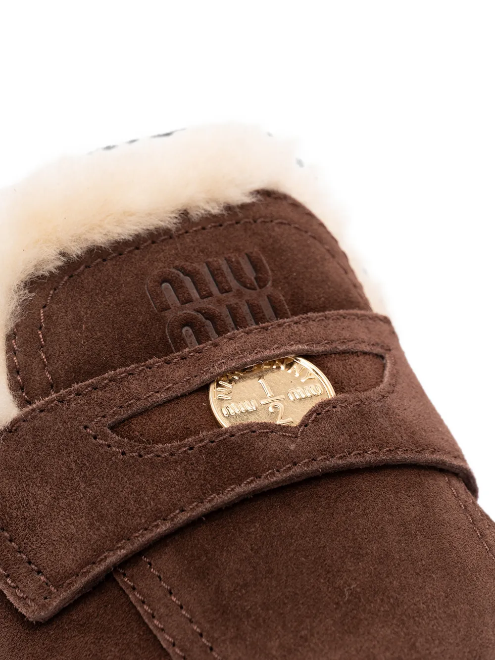 Miu logo-plaque mules Bruin
