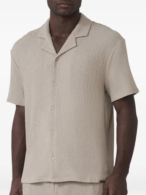 MAUVAIS textured short-sleeve shirt