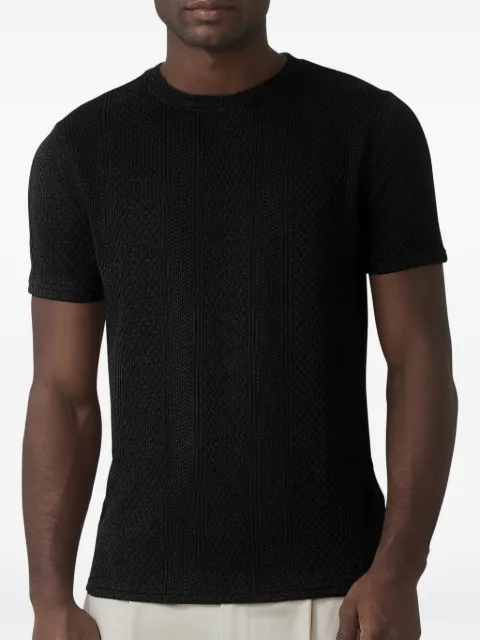 MAUVAIS textured-knit T-shirt