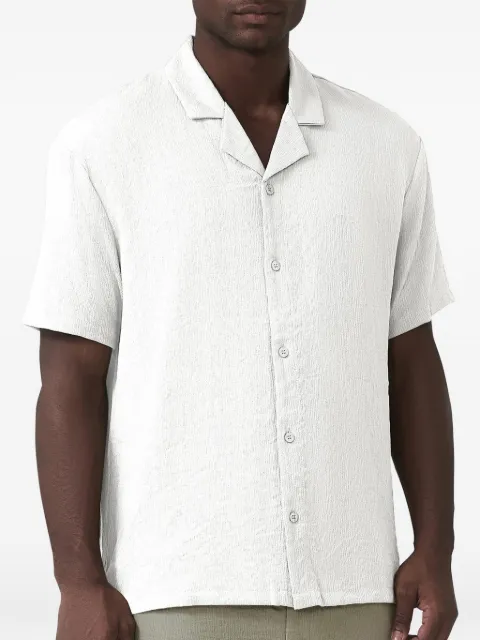 MAUVAIS textured short-sleeve shirt