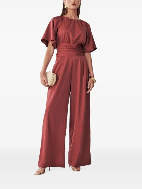 WILLA Penny flared-sleeve wide-leg jumpsuit
