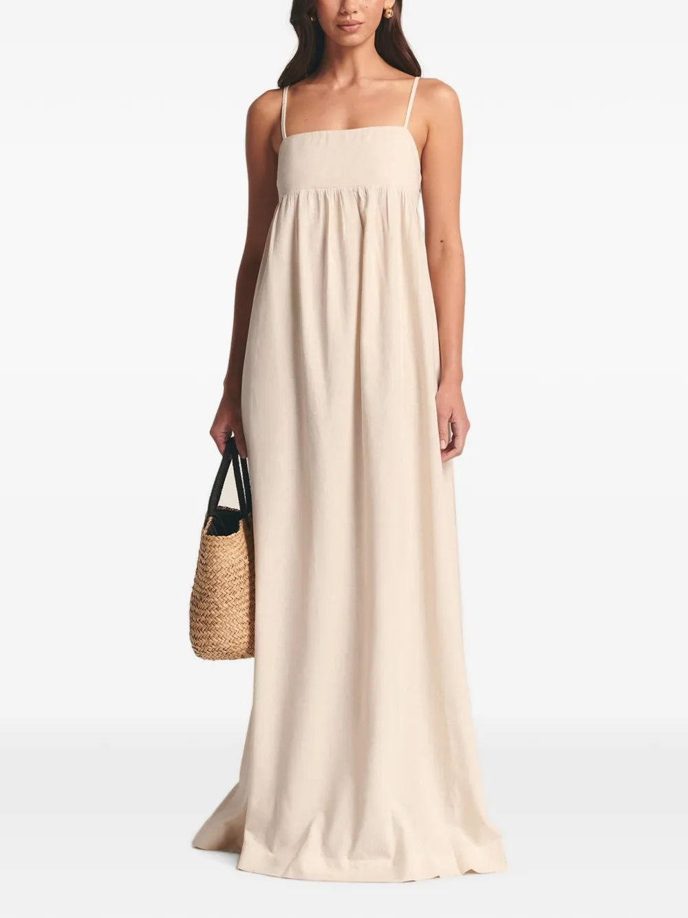 ST MRLO Aster empire-line spaghetti-strap maxi dress
