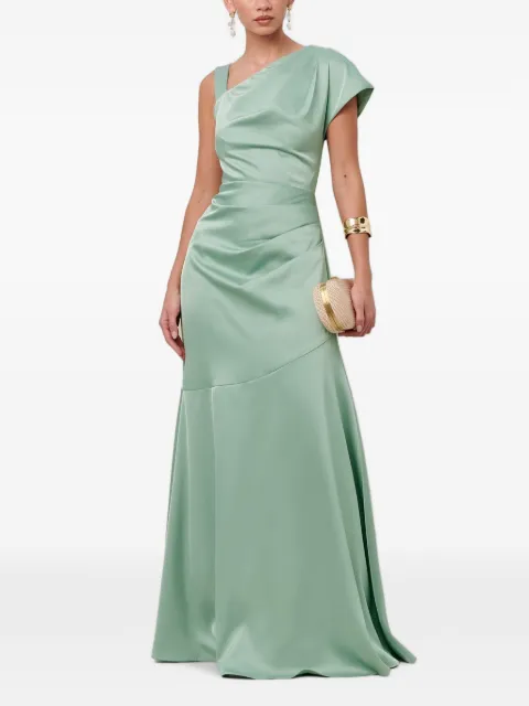 SÁVEL Natalia draped asymmetric-neck maxi dress